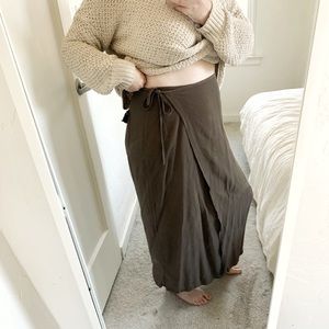 90s vintage wrap skirt